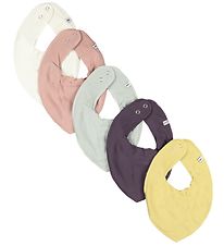 Pippi Baby Teething Bib - 5-Pack - Misty Rose