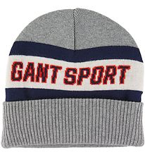 GANT Mössa - Ull/Bomull - Dubbel - Sport - Grey Melange