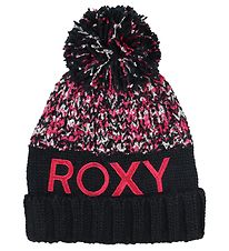 Roxy Bonnet en Tricot - 2 Couches - Alyeska - True Black