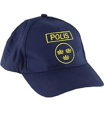 Den Goda Fen Kostuum - Politiepet - Blauw