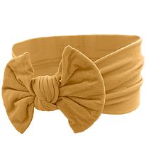 By Str Headband - Astrid - Mustard w. Bow