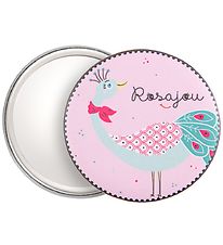 Rosajou Pocket Mirror - Rose w. Peacock