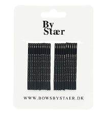 By Str Hair pins - 4 cm - 24 pcs - Black
