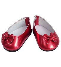 Mini Mommy Puppenschuhe - 35-45 cm - Rote Ballerina Schuhe