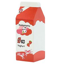 MaMaMeMo Play Food - Wood - Organic Strawberry Yogurt