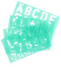 Linex Font Template - 50mm - 4 pcs. - Green