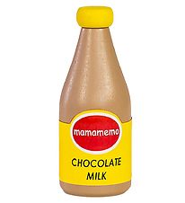 MaMaMeMo Play Food - Wood - Chocolate Milk - Bottle