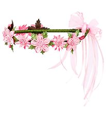 Souza Kostm - Haarband m. Blumen - Nila - Rosa