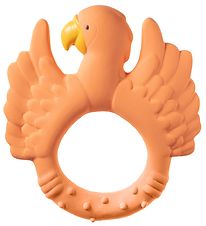 Natruba Teether - Natural Rubber - Parrot - Orange