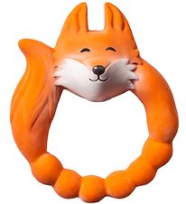 Natruba Teether - Natural Rubber - Fox - Orange