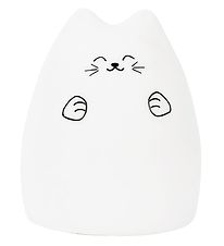 Rabbit & Friends Lampa - 15x11 cm - Katt - Vit