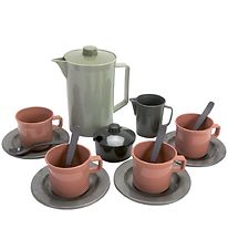 Dantoy Green Bean Coffee Set - 17 Parts - Assorted Earth Colours