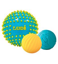 Ludi Sensory Ball - 3 pcs. - Blue