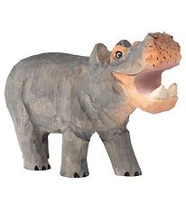 ferm Living Handgerð mynd - 15 cm - Hippopotamus