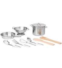 ferm Living Leikeldhúsverkfæri - 9 Partar - Málmur/Tré