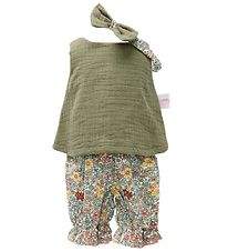 Mini Mommy Poppenkleding - 42-46 cm - Spencer set - Mosgroen