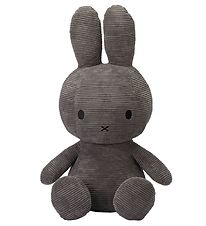 Bon Ton Toys Soft Toy - 33 cm - Sitting Miffy - Grey Corduroy