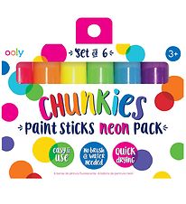 Ooly Jumbo Ink - Tuschen Paint Sticks - 6 st. - Neon