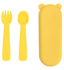 We Might Be Tiny Cutlery Set - Silicone - Yellow