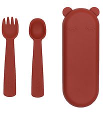 We Might Be Tiny Cutlery Set - Silicone - Rust