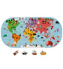 Janod Bath Toy - Puzzle of the World