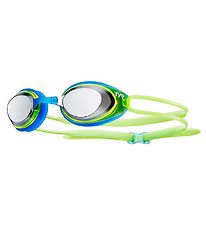 TYR Swim Goggles - Blackhawk Mirrored Racing Junior - Green/Blue