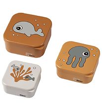 Done by Deer Snackbox - Sea Friends - 3-pack - Mustard