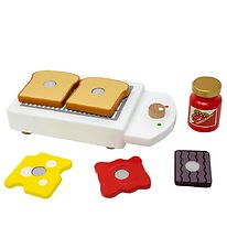 MaMaMeMo Jouets de Nourriture - Bois - Grille-pain Set