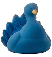 Natruba Bath Toy - Natural Rubber - Peacock - Blue