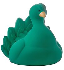 Natruba Bath Toy - Natural Rubber - Peacock - Green