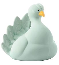 Natruba Bath Toy - Natural Rubber - Peacock - Light Blue