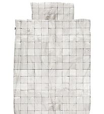 Snurk Duvet Cover - Adult - Tiles Pearl White