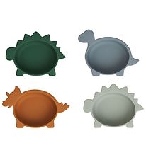 Liewood Bowls - Silicone - Iggy - 4 pcs - Dino Blue Multi Mix