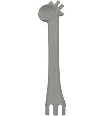 Tiny Tot Cutlery - Silicone - Grey