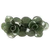 Petit Town Sofie Schnoor Hair Clip - 9x5 cm - Flowers - Green