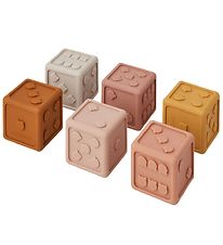 Liewood Baby Toys - 6 pcs - Silicone - Gloria - Dice