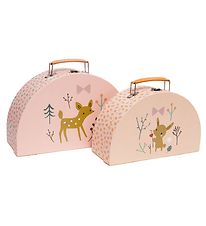 Petit Monkey Valise en Carton - 2 pces - 28/24cm - Deer