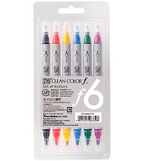 Zig Markers - Clean Colour Pen - 6 pcs