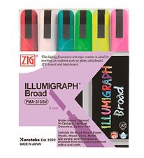 Zig Markers - Illumigraaf - 6 mm - 6 stk