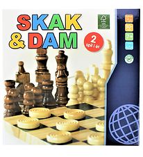 GA Leg Game - Wood - Chess & Checkers