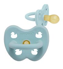 Hevea Pacifier - 0-3 Mths. - Natural Rubber - Baby Blue w. Ducks