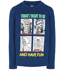 LEGO Wear Pullover - Dunkelblau m. Print