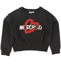 Moschino Sweatshirt - Schwarz m. Glitzer/Logo