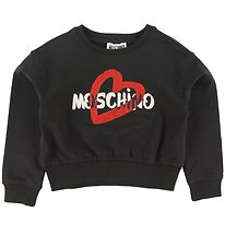 Moschino Collegepaita - Musta, Kimalle/Logo