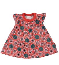 Moncler Dress - Red w. Flowers