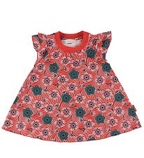 Moncler Jurk - Rood m. Bloemen