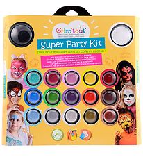 Grim Tout Andlitsmálning - 17 Litir - Super Party Kit