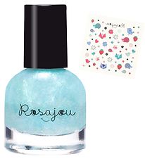 Rosajou Nagellak m. Nagelstickers - Fee