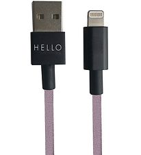 Design Letters Lightning Charging Cable - 1.85m - Lavender