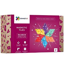 Connetix Jeu d'aimants - 30 Parties - Rainbow Gomtrie